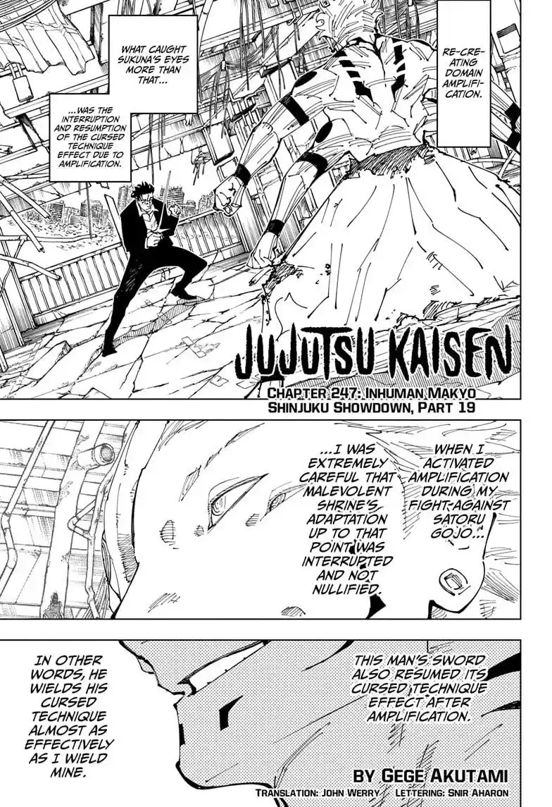 Read Jujutsu Kaisen Chapter 247