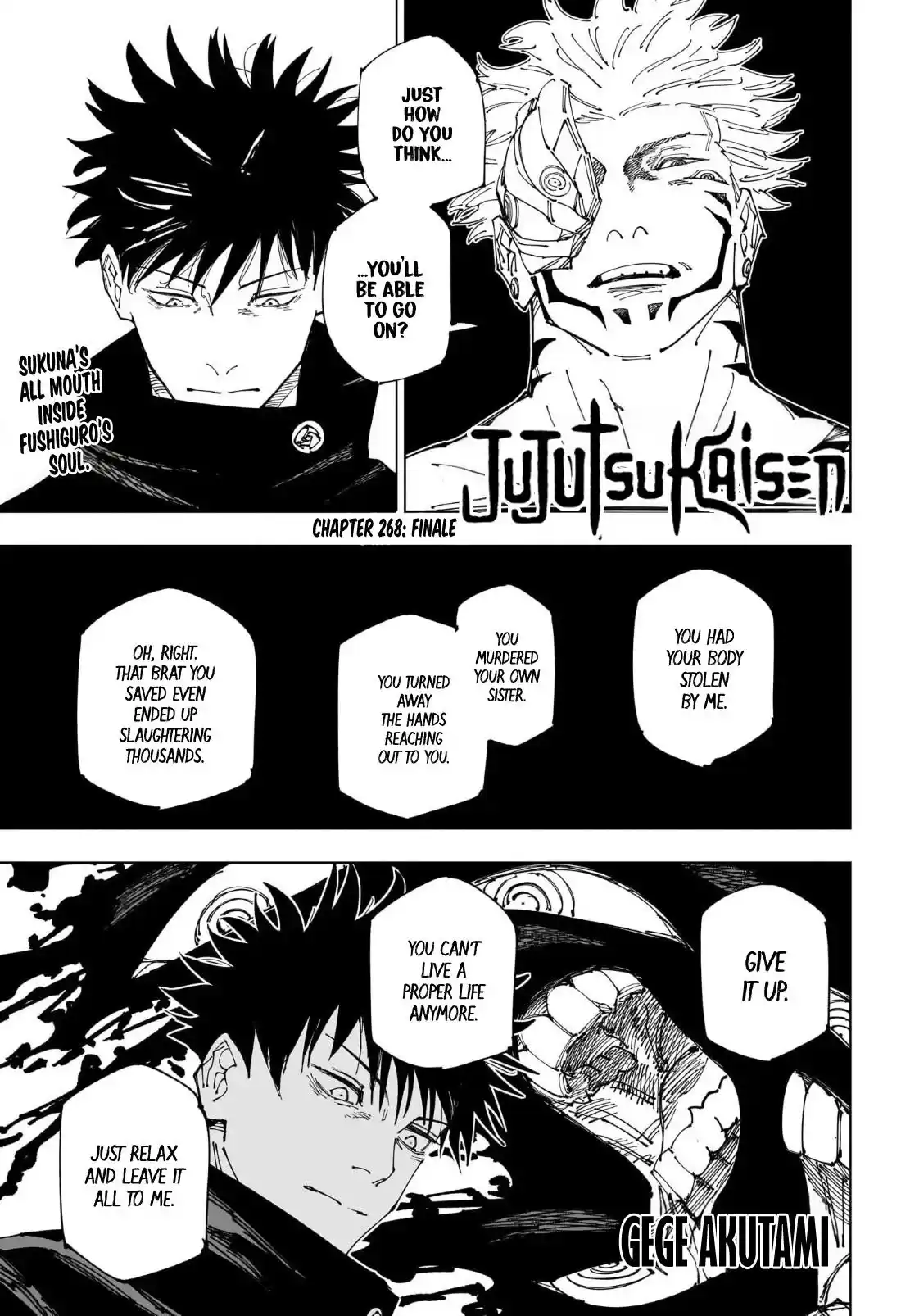 Read Jujutsu Kaisen Chapter 268